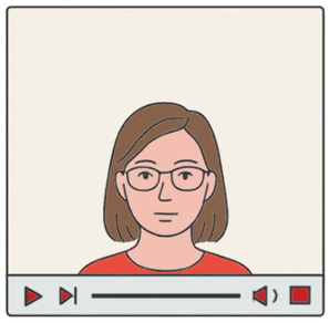Instructor shown low in the frame of a video player, leaving too much empty space above.