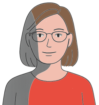 An instructor with uneven lighting and shadows on her face.
